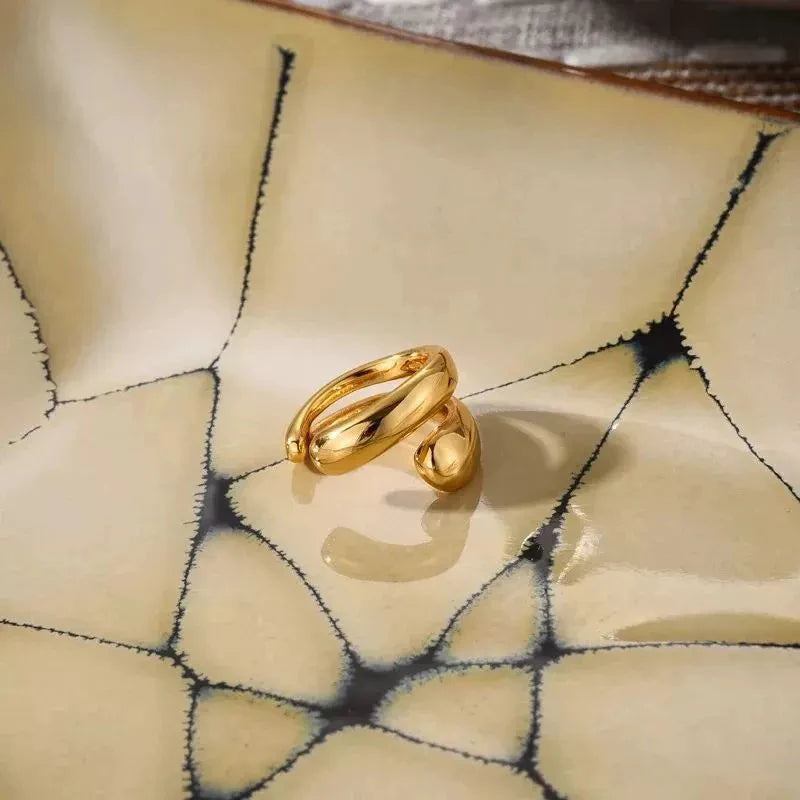 Ear cuff doré
