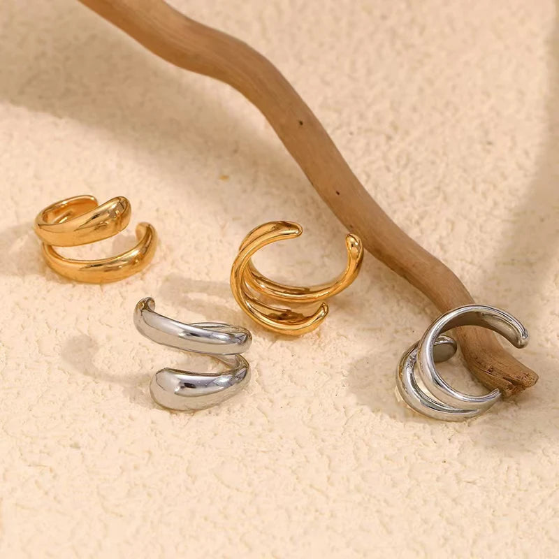 Ear cuff doré