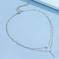 Collier multicouche zircon