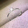 Bague minimaliste zircon