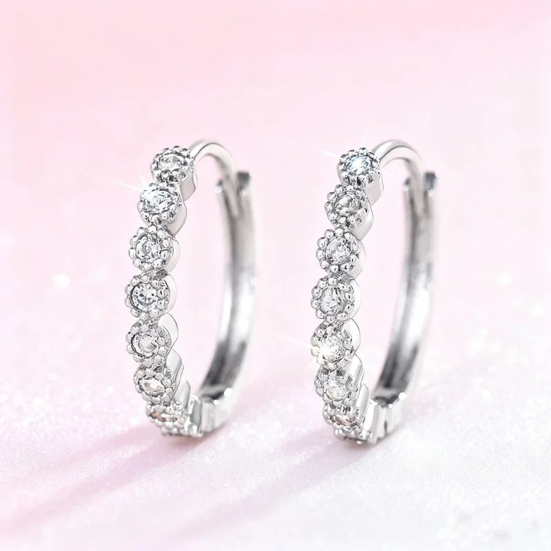 Boucles d'oreilles aregentées