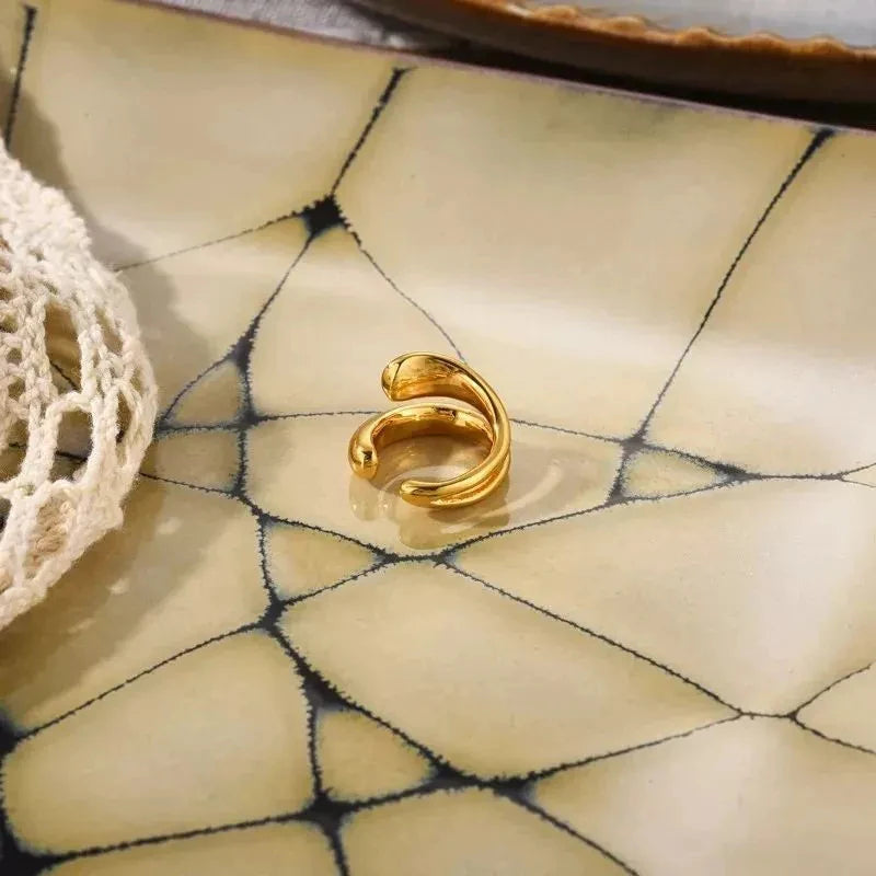 Ear cuff doré