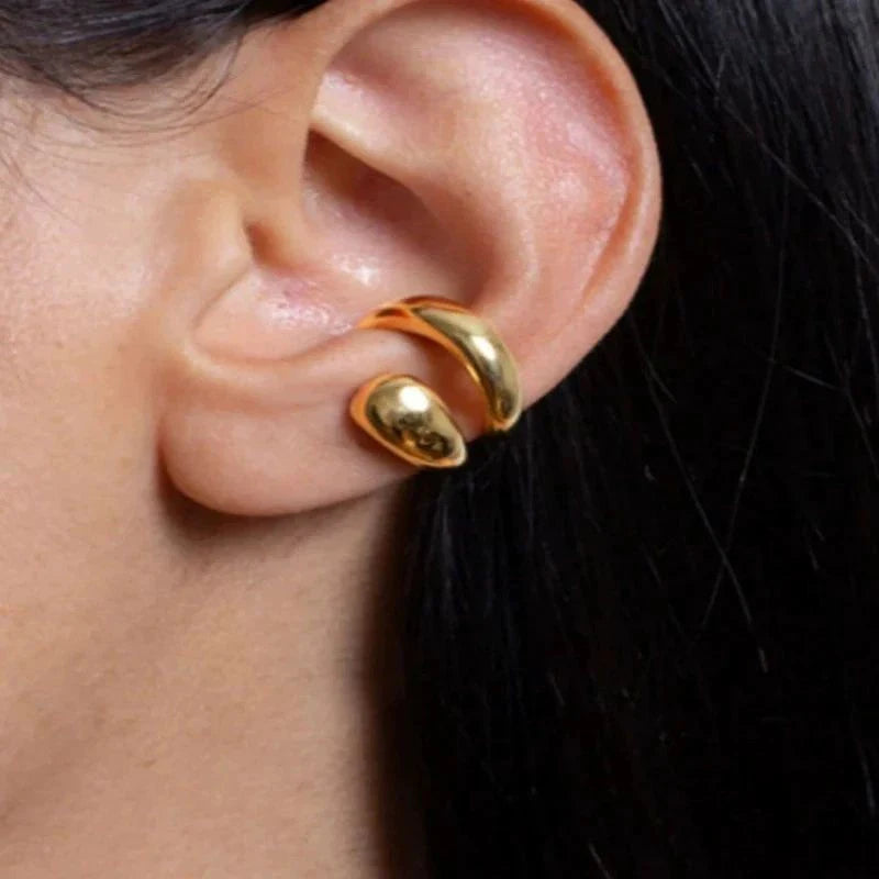 Ear cuff doré