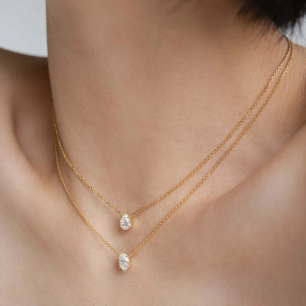 Collier multicouche zircon